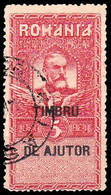 ROUMANIE / ROMANIA - 1915 : SOCIAL AID / REVENUE STAMP : TIMBRU DE AJUTOR / TIMBRU FISCAL : 5 LEI (ai031) - Fiscales