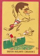 Budapest 1966- VIII Europe Championship Athletics - Caricature SzePep - Gaston Roelants / Belgium ( Sprotpropaganda ) - Atletismo