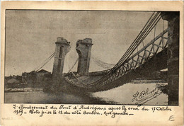 CPA Effondrement Du Pont D'ANDRÉZIEUX Apres La Crue Du 17 Octobre1907 (430407) - Andrézieux-Bouthéon