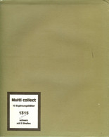 Lindner - Feuilles MULTI-COLLECT à 5 Bandes Fond Noir REF. 1315 (paquet Entamé Avec 6 Feuilles) - A Bandes