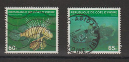 Cote D'Ivoire 1979 Poissons 510A-510B 2 Val Oblit. Used - Ivory Coast (1960-...)