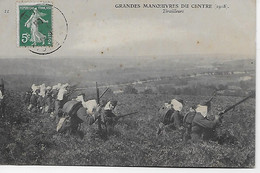 CPA - CPA Grandes Manceuvres Du Centre (1908) -Tirailleurs - Manöver