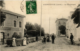 CPA AK ANDRÉZIEUX - Le Boulevard (430666) - Andrézieux-Bouthéon