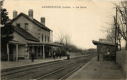 CPA AK ANDRÉZIEUX - La Gare (430667) - Andrézieux-Bouthéon