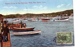 CPA -  NEW  HAVEN - Conn. - Boating Scene On The Quinnipiac River - 1913 - New Haven