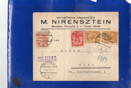 ##(DAN2110)- Postal History-Poland 1928-Registered Cover From Warszawa To Wien-Austria,nice Seal On The Back - Storia Postale