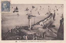 France - Phare - Cancale - Le Phare Et La Jetée De La Houle  - Circulée - Phares