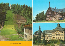 DDR Mehrbild AK Um 1980 Klingenthal, U.a Mit Aschbergschanze - Klingenthal