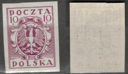 POLEN POLOGNE POLAND 1919 Mi 91 (*) - Used Stamps