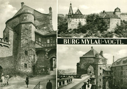DDR Mehrbild AK Um 1976 Burg Mylau Im Vogtland - Mylau