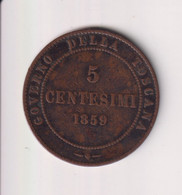 5 Centesimi Italie / Italy Toscane / Toscana 1859 TTB - Toscane