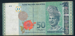 MALAYSIA P50a 50 RINGGIT 2009 #DS Signature 6   VF NO P.h. - Malesia