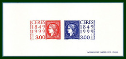 Gravure N° 3211 3212 Cérès 1999 - Documents Of Postal Services