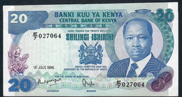 KENYA P21c 20 SHILLINGI 1.7.1984  XF NO P.h. - Kenia