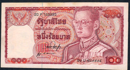 THAILAND P89 100 BAHT 1978 Signature 53   VF-XF NO P.h. - Thaïlande