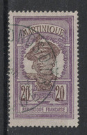 Martinique - Yvert 67 Oblitéré FONDS D'OR  En  BLEU- Scott#73 - Gebraucht