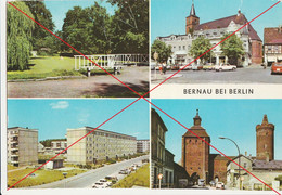 Ak DDR Bernau Bei Berlin 4 Ansichten Am Schwanenteich Karl Marx Platz Puschkinstraße Steintor - Bernau