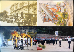 MACAU 2005 SECURITY FORCES DAY COMMEMORATIVE POSTAL STATIONERY CARDS SET OF 4.(POST OFFICE NO. BPX 26 -29) - Postal Stationery