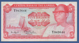 GAMBIA - P.5d – 5 Dalasis ND (1972-1986) VF/XF Serie Y943644 - Gambie