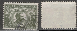 POLEN POLOGNE POLAND 1919 Mi 127  USED  POLISH PARLIAMENT SEJM PILSUDSKI - Used Stamps