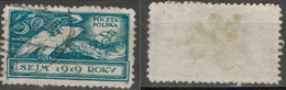 POLEN POLOGNE POLAND 1919 Mi 128  USED  POLISH PARLIAMENT SEJM BOAT - Used Stamps