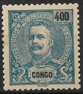 Portuguese Congo – 1903 King Carlos 400  Réis Mint Stamp - Congo Portuguesa