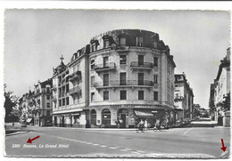 Renens. Le Grand Hôtel. Voiture VW, Vélos. Non Circulée. 2 Plis D'angle, Sinon Bonne Qualité - Renens