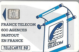 CARTE-PUBLIC 50U-600 AGENCES-Te38.520-SC6 S/ Entourage-Avec Cadre Au N° Ge21844-TBE RARE - 600 Agences