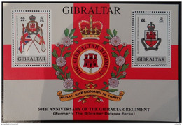 LOTE 1992  ///  (C150) Gibraltar, BF 11 Neuf , Régiment De Gibraltar (1989) **MNH  //   CATALOG/COTE: 7,50€ - Gibilterra