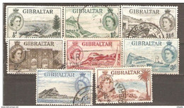 LOTE 1992    ///   (C120) GIBRALTAR 1953   SG 145/154 - Gibilterra