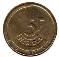 Belgium - 5 Francs Belgique- XF/SUP - 5 Frank