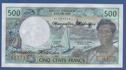 NEW HEBRIDES - P.19c – 500 Francs ND (1970-1981)  UNC- Serie O.1 07775 - Nouvelles-Hébrides
