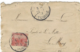 Enveloppe TUNISIE Colonie N° 32 Y & T - Cartas