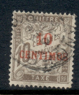 French Morocco 1896 Postage Due 10c On 10c FU - Timbres-taxe
