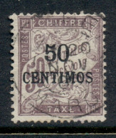 French Morocco 1896 Postage Due 50c On 50c FU - Segnatasse