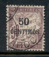 French Morocco 1896 Postage Due 50c On 50c FU - Timbres-taxe