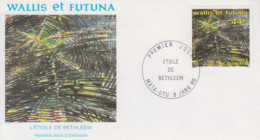 Enveloppe  FDC  1er  Jour   WALLIS  ET  FUTUNA    L' ETOILE  DE  BETHLEEM   1990 - FDC
