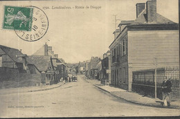 LONDINIERES  ( 1300 H Dans La Seine Maritime ) Route De Dieppe CPA 1910 - Londinières