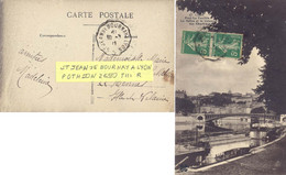 CONVOYEUR ST JEAN DE BOURNAY A LYON TàD 30-3-11 POTHION 2690 T III RETOUR - Railway Post