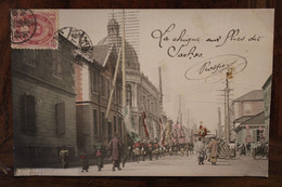 CPA Ak 1906 Japon YOKOHAMA Voyagée Post Imperial Japan Street Animée Hand Colored Coloriée - Yokohama