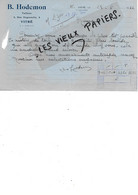 35 - Ille-et-vilaine - VITRE - Facture HODEMON - Tailleur - 1947 - REF 196A - 1900 – 1949
