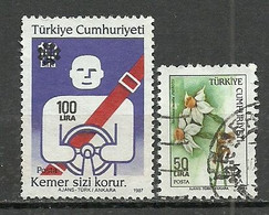 Turkey; 1990 Surcharged Regular Stamps - Usati