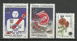 Turkey; 1990 Surcharged Regular Stamps - Usati