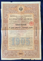 IMPERIAL GOVERNMENT OF RUSSIA State Loan 1905 1000MARK(Russie Russland Staats-Anleihe Obligation Action Stock Share Bond - Altri & Non Classificati