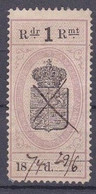 Wexel Stamp Riksdaler - Fiscaux