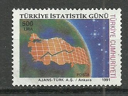 Turkey; 1991 Regular Issue Stamp - Gebraucht