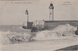 France - Phare - Fécamp - Phare Par Gros Temps - Circulée 24/08/1906 - Leuchttürme