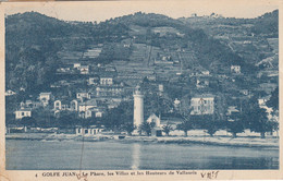 France - Phare - Golfe Juan - Phare, Les Villas Et Les Hauteurs De Vallauris - Circulée - Phares