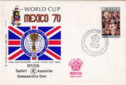 Mexico 1970 Cover:  Football Fussball Soccer Calcio; Fifa World Cup Mexico 70; Jules Rimet Cup England Winners 1966 - 1966 – England