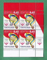 2021 CROATIA Kroatien Croatie Croacia Hrvatska - OLYMPIC GAMES 2020 TOKYO 1v MNH ** Block - Medals - As Scan - Eté 2020 : Tokyo